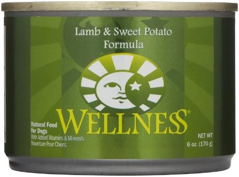 Wellness Complete Health Natural Wet Canned Dog Food Lamb &amp; Sweet Potato Recipe - 24x6oz