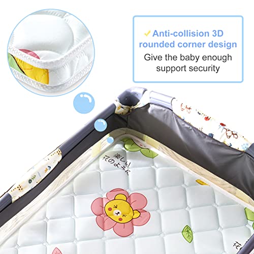 Foldable Pack and Play Mattress Topper 38" x 26" x3" Playpen Premium