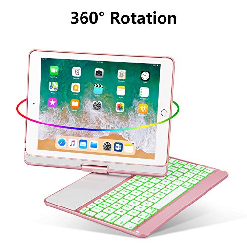 2 Keyboard+Compatible+Backlit+Wireless+Greenlaw+Rosegold