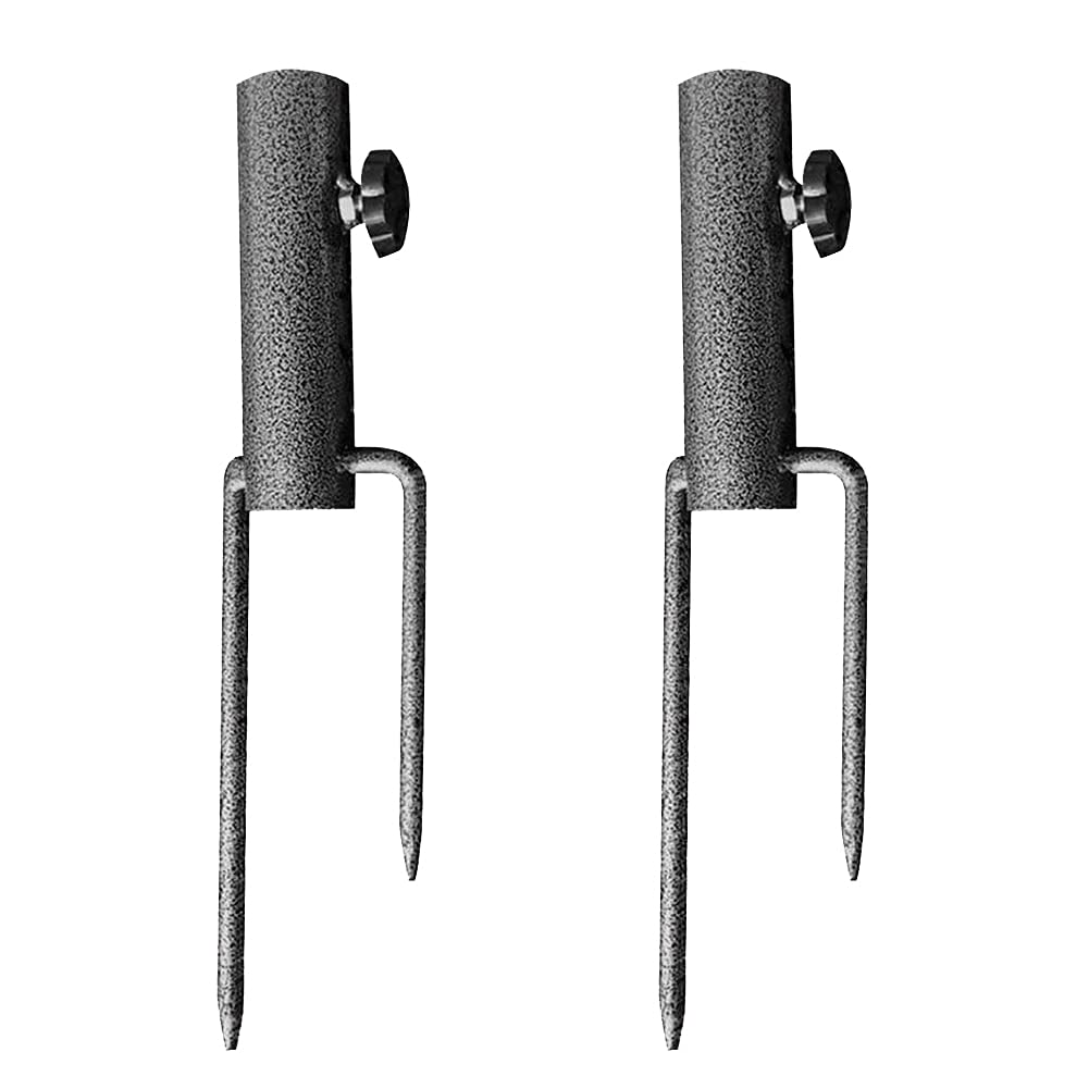 Kslogin 2 PCS Beach Umbrella Sand Anchor, Adjustable Heavy Duty Parasol Anchor Beach Umbrella Holder Sand Screw Stand, Wind Protection Portable Parasol Base for Park Patio Beach.