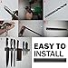 Magnetic Knife Holder 13 Inch Black, Storage Bar Strip | Multi-purpose Functionality Tool Magnet Rack Strip Bar Storage Wall Mount for Kitchen Knife Knives Tool Spoon Display Rack Organizer