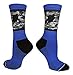 MadSportsStuff Hockey Player Crew Socks (Royal/Black Camo, Small)