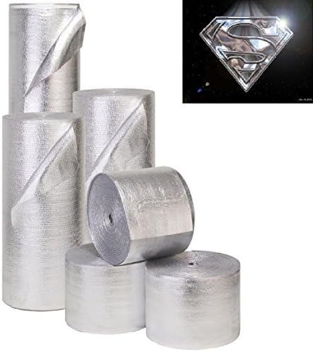Supershield Multipurpose 16-inch by 125 linear feet (166 square feet) Reflective Aluminum Double Foam Core DIY Insulation Weatherization Water Proof / Meets Fire Codes / Made in USA