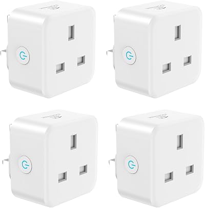 Eightree Smart Plug Energy Monitor Works with Alexa Google Home 13A Wi-Fi Timer