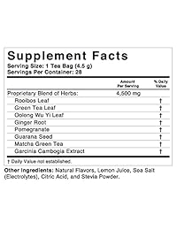 Baetea 28 Días Teatox: suave té Detox reduce la hinchazón y el estreñimiento, supresor de apetito, 28 bolsitas de té triangulares té para pérdida de peso natural, ultimo limpiador de cuerpo