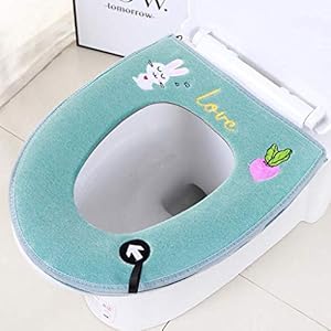 Xiaojie Toiletzitkussen met dikke toiletbedekking toiletbril rits toilet, 10