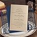 Wishmade Vintage Laser Cut Wedding Invitations Cards Blue 50 Pieces Kit for Marriage Engagement Birthday Bridal Shower Open Door Design with Envelopes Seals Party Favors
