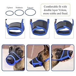 HEELE Dog Muzzle Nylon Soft Muzzle Anti-Biting