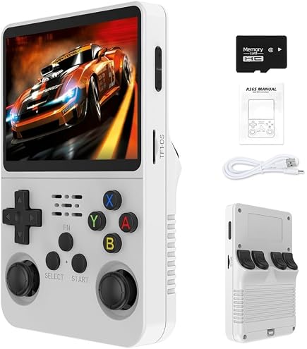 DENASH R36S – Console De Jeux Rétro Portable – Écran IPS 3,5″ – RK3326 – 30 000 Jeux – 128 Go – Double Système
