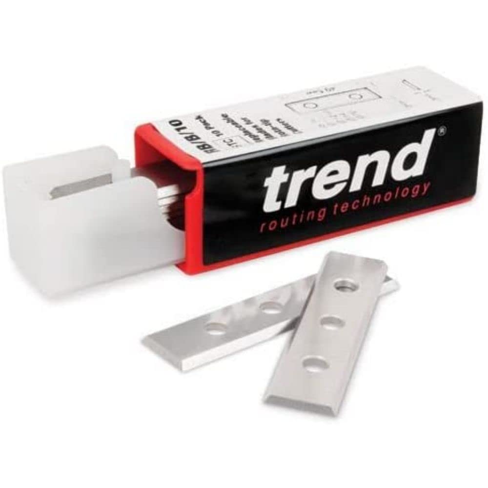 Trend Professional Rota-Tip Blade Set, Ten Off, 50mm Length x 12mm Width x 1.7mm Thickness, RB/T/10