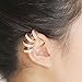 MANDI HOME Fashion Cuff Earrings With Double Piercings Gold