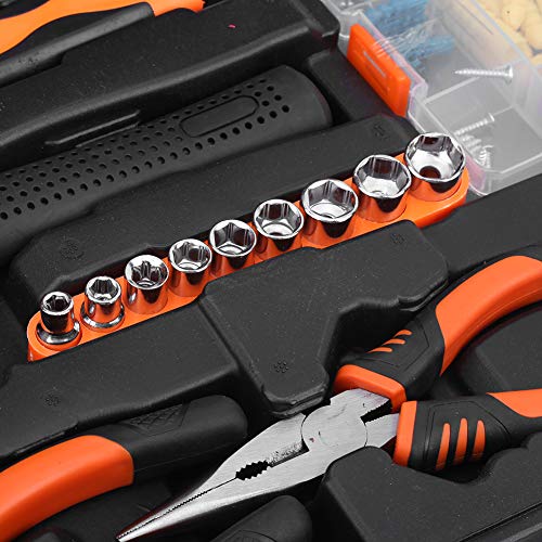 Werkzeugset im Koffer, 45-teiliges Werkzeugkoffer, Handwerkzeugset DIY Schraubenschlüssel Hardware Reparatur… – Bild 8