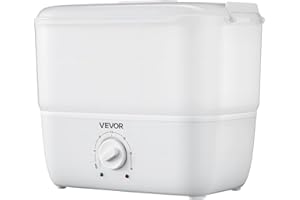 VEVOR Hot Towel Warmer, 1.1 gal Small Towel Steamer with Clip & Indicator, Holds 12-15 Towels, Portable Facial Warmer Quickly Heats Up in 5 Minutes, for Spa, Barber, Manicures, Massage, Salon, White