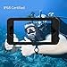 iPhone 6/6s Waterproof Case,Redpepper IP68 Certified Clear Underwater Full Body Built-in Screen Protector Shock/Snow/Dirt proof Extreme Durable Waterproof Case for iPhone 6/6s.(Black)