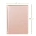 Fintie Passport Holder Travel Wallet - Premium Vegan Leather RFID Blocking Case Cover - Securely Holds Passport, Business Cards, Credit Cards, Boarding Passes, Rose Gold