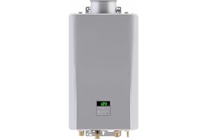 Rinnai RE199iN Non-Condensing Natural Gas Tankless Water Heater, Up to 9.8 GPM, Indoor Installation, 199,000 BTU