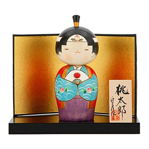 Usaburo Sosaku Kokeshi Doll Momotaro Made in Japan