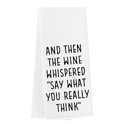 Funny Wine Kitchen Towels Adult Humor Bar Towels