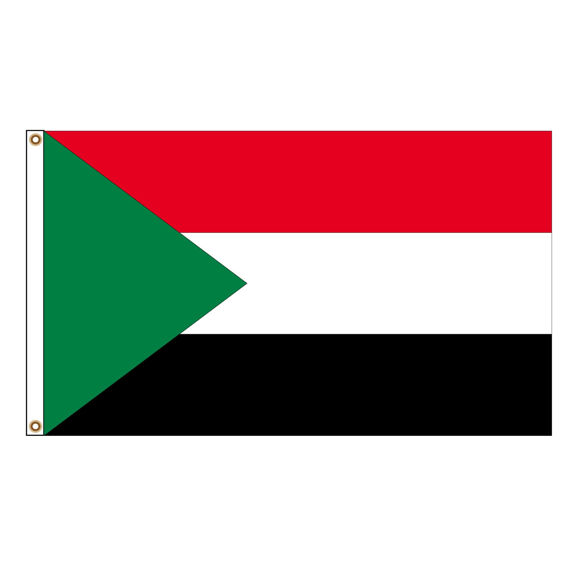 PinkDisplay Africa flag (Sudan)3x5ft(90x150cm) full color eyelets and double stitches