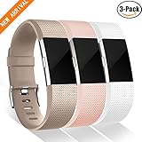 Bands for Fitbit Charge 2, GEAK Replacement Band, Small,Champagne White Pink
