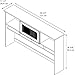 Bush Furniture Cabot 60W Desk Hutch in Heather Gray, Attachment with Shelves and Cabinet for Home Office