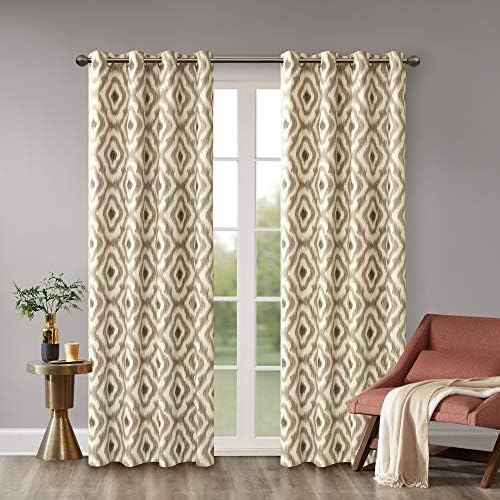 Inkivy Ankara Cotton Printed Panel Taupe 63" Panel