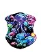 INTO THE AM Galaxy Print Seamless Face Mask Bandanas for Dust, Music Festivals, Raves, Riding, Outdoors - Choose from Many Designs