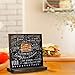 SmartUlife Mini Chalkboard Signs, 5 X 6 Inch Mini Chalkboard Sign with Base Stand, Set of 4 Pack