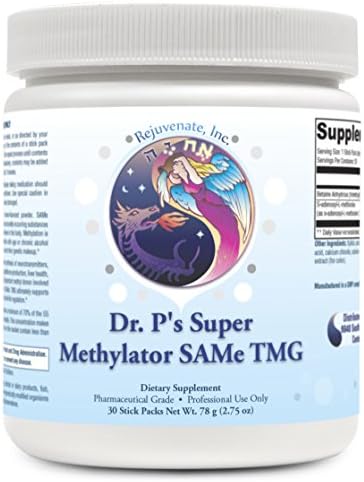 Dr. P's Super Methylator SAMe TMG | Dietary Supplement | 30 Stick Packs | Net WT 78 g (2.75 oz)