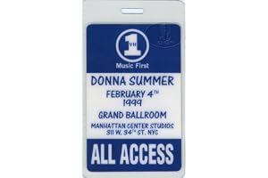 Donna Summer 1999 Laminated Backstage Pass