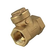 bstinay 1/2inch Brass BSPP Swing Check Valve Prevent Water Backflow High Pressure