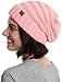 Tough Headwear Slouchy Beanie Winter Hat for Women - Slouch Oversized Large Baggy Cable Knit Hats - Warm & Cute Chunky Knitted Cap for Cold Weather - Stylish & Trendy Snow & Ski Beanies for Ladies
