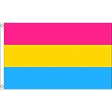 Amazon.com : Perfectflags Pansexual Flag 5ft x 3ft Large - 100%