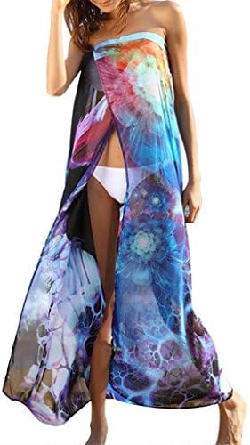 Akery Women's Chiffon Robe Beach Dress Swimsuit Cover Up Beachwear