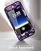 Hocase iPod Touch 7/6/5 Case, Shockproof Heavy Duty Hard Plastic Bumper+Soft Silicone Rubber Hybrid Dual Layer Protective Case for iPod touch 7th/6th/5th Generation - Violet Flowers/Black