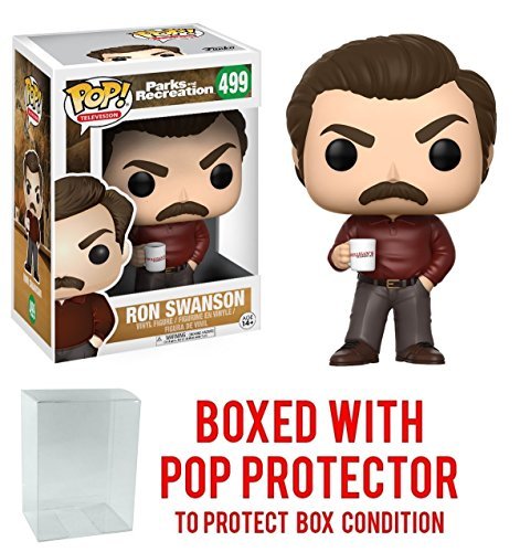 Parks and Recreation - Ron Swanson Pop! Vinyl Figure (Includes Compatible Pop Box Protector Case) - //coolthings.us