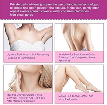 under arms and under legs whitening cream