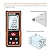 Laser Distance Measure, Meterk 131 Ft M/In/Ft Laser Distance Meters with Non Mute Function Large LCD Backlight Display Measure Distance,Area and Volume,Pythagorean Mode Battery Included