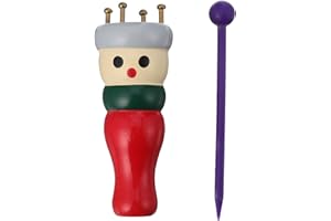 French Knitter Wood Yarn Knitting Spool with Needle 4 Peg Knitting Spool Knitter Bead Jewelry Maker DIY Craft Wool Knitting N