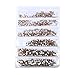 Nizi Jewelry Nail Rhinestones 1680pcs Rose Gold color Silver Foiled Mixed Sizes ss3 ss4 ss5 ss6 ss8 ss10 Nail Art Strass Stone Diy Craft Tiny Rhinestone Perfect for Nail art