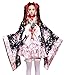 VSVO Anime Cosplay Lolita Halloween Fancy Dress Japanese Kimono Costume (Kids Large) Black/Pink