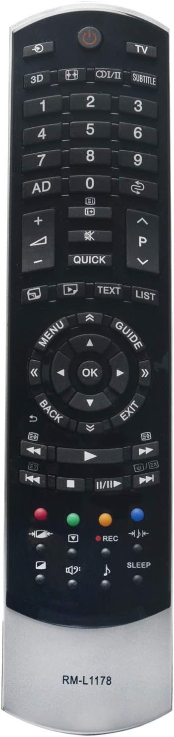ALLIMITY RM-L1178 Remote Control Replace for Thoshiba LCD Color TV CT-90366 CT-90367 CT-90368 CT-90369 CT-90388 CT-90395 CT-90404 CT-90405 CT-90408 - Image 3