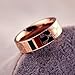 X-LEE Luxury Shine Celebrity Ring Classic Red and Green Bar TISCO Ring(6)