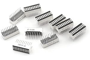 MiZOELEC 10pcs/lot Smart Electronics LED Bar Graph Display Ultra Bright Red 10 Segment Digital Plastic Tube