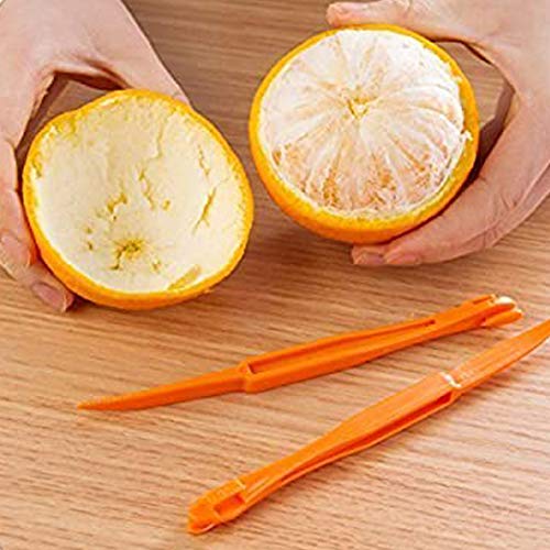 Orange Peeler Tools Citrus Peel Cutter Plastic Easy Fruit Vegetable Slicer Cutter Lemon Peeler
