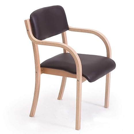 Amazon Com Rxbfd Wooden Dining Chair With Arms Open Back