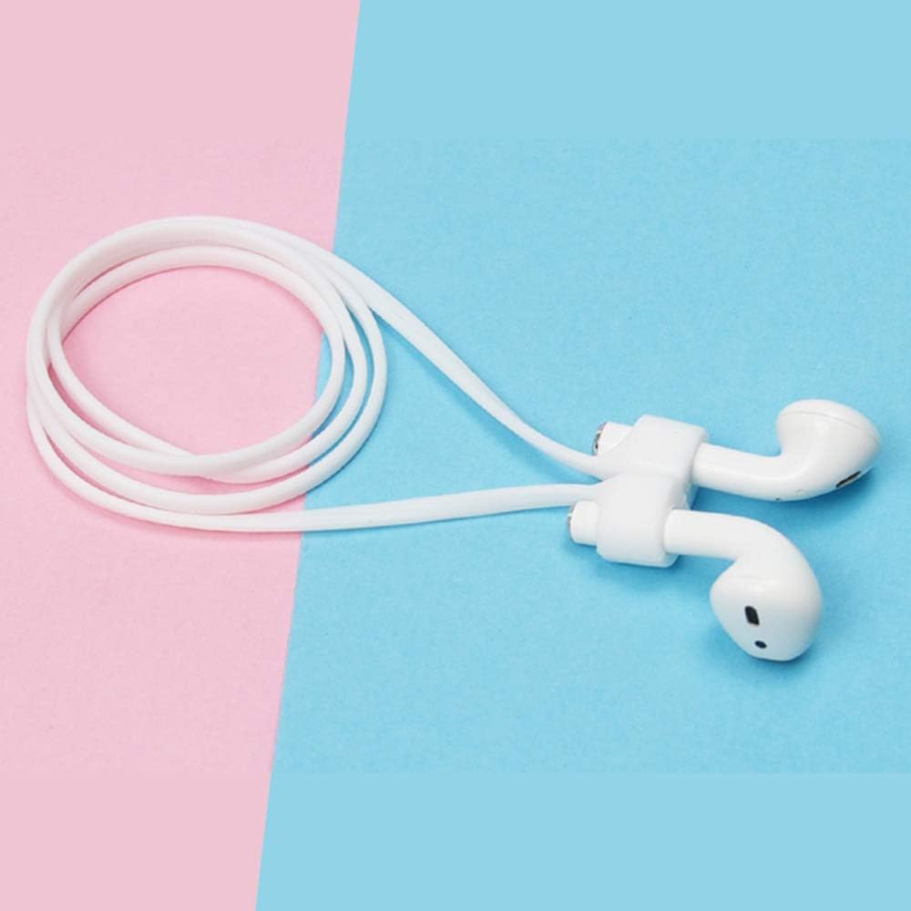 FGRYB Strap for 2019 New Apple AirPods Pro, Long Neckband Wire Cable Connector for Airpods 1 Airpods 2, Built-in Ultra-Strong Magnets AirPods Anti-Lost Rope - White 27.6 Inch/70CM