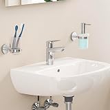GROHE QUICKFIX Start Edge Basin Mixer Tap Pop-Up Waste Chrome 28mm Cartridge view 2