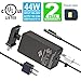 [UL Listed] KABCON Surface Pro Surface Laptop Charger,44W 15V Power Supply Adapter Compatible with Microsoft Surface Pro 3 4 5 6 7 8 Pro X,Surface Laptop 1/2/3/4,Laptop Go,Surface Go & Travel Case