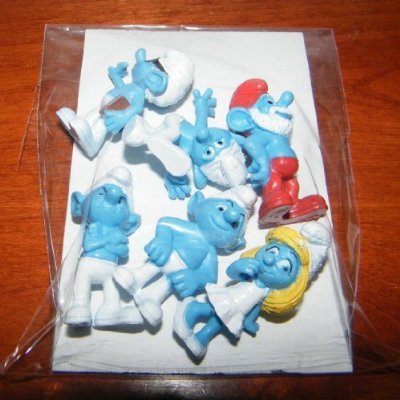 Galleon Smurf Cake Toppers Cup Cake Decoration Figures By Aa Inc
